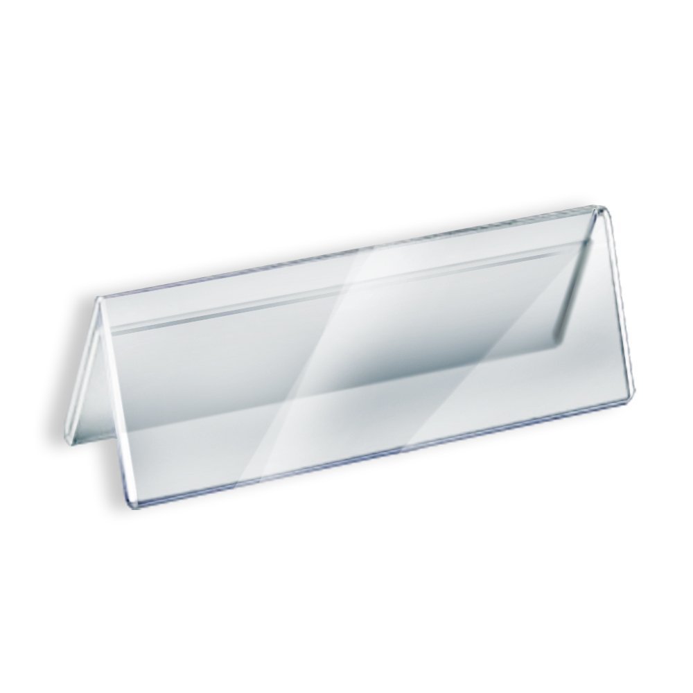Acrylic Sign Holder Name Plate 8.5 x 2 in (Set of 10) Acrylic Sign Holder Name Plate 8.5 x 2 in (Set of 10)